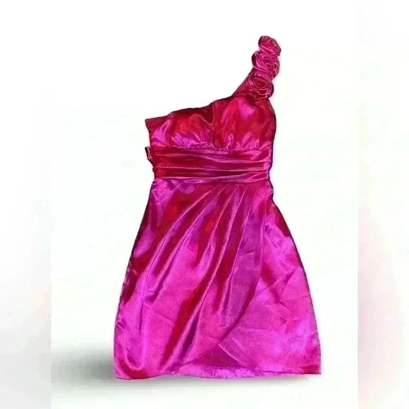 Speechless Dresses & Skirts - Vintage SPEECHLESS 80’s Party Dress Hot Pink Juniors Size 5